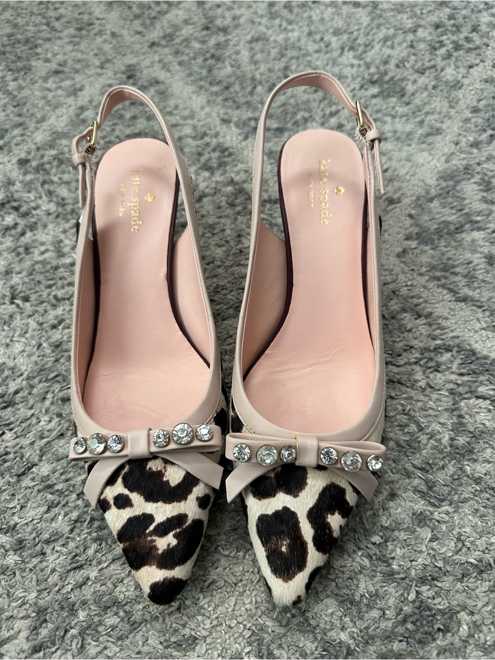 kate spade Slingback Palina Pumps with Leopard-Print Pointed Toe
